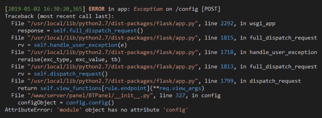 使用pip2 install configparser安装模块后报错