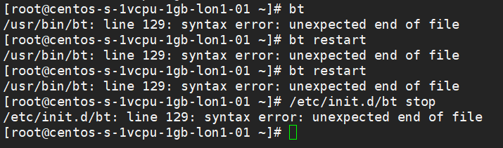 bt管理命令失效