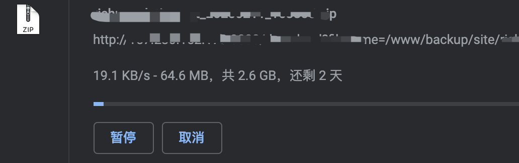 还能下载，但是速度慢