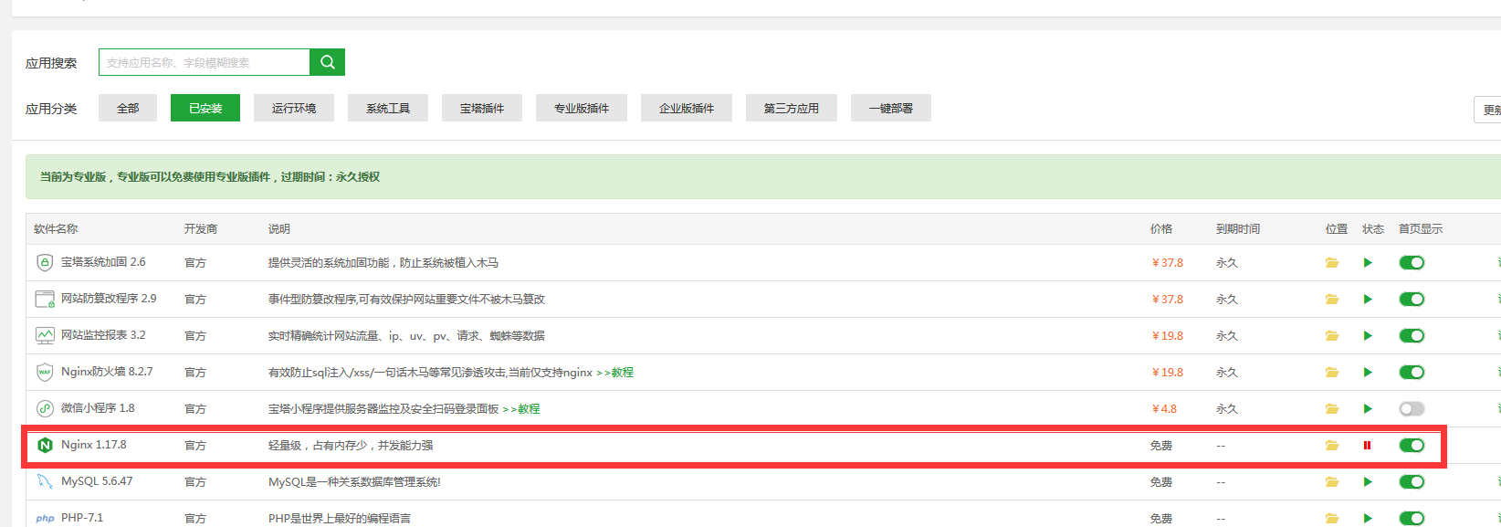 nginx升级后关闭和消失
