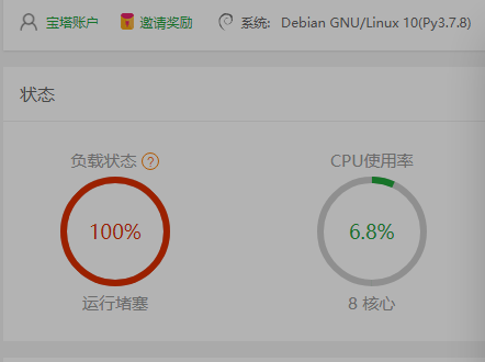 仪表板状态显示