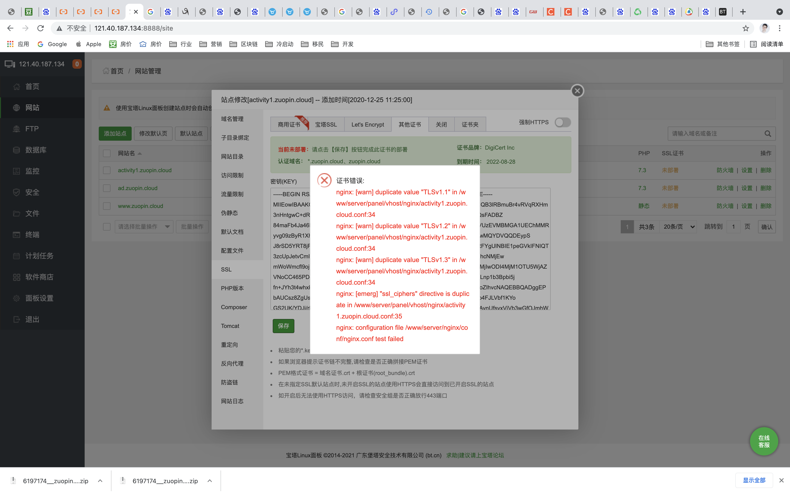 第一个域名的问题