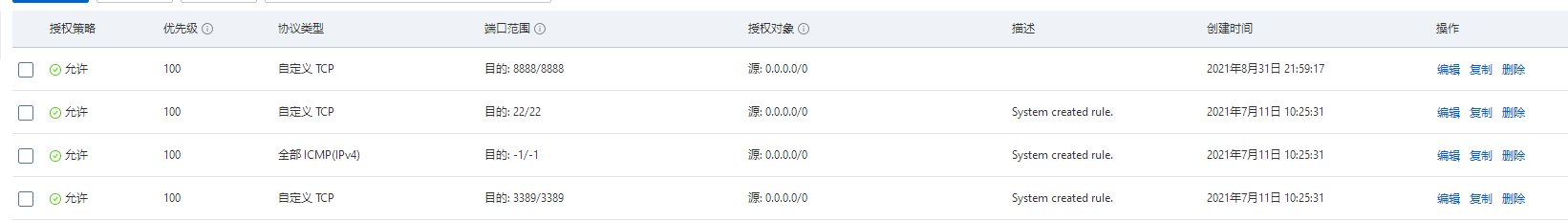 服务器放行端口