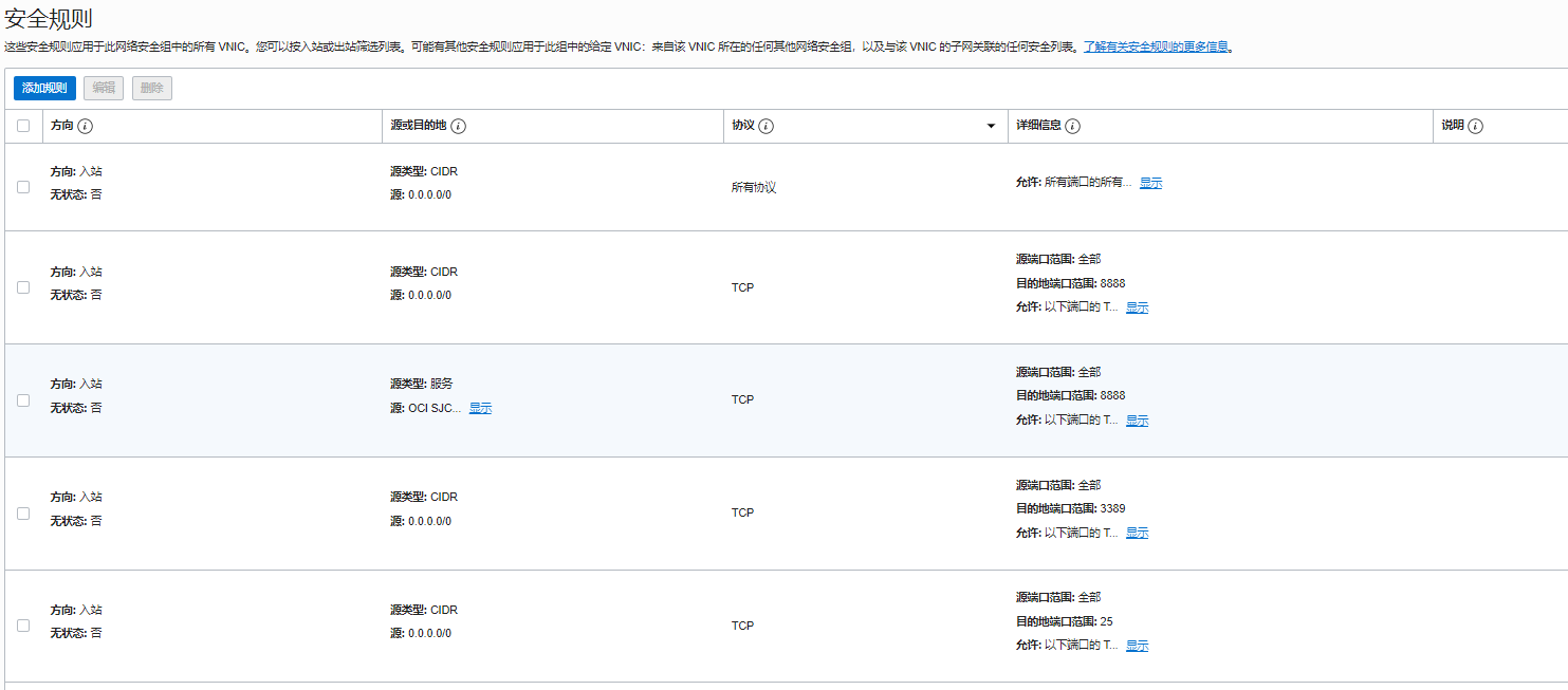 安全组那边放行端口都开了