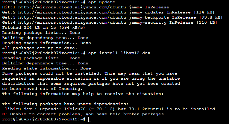apt update apt install libxml2-dev