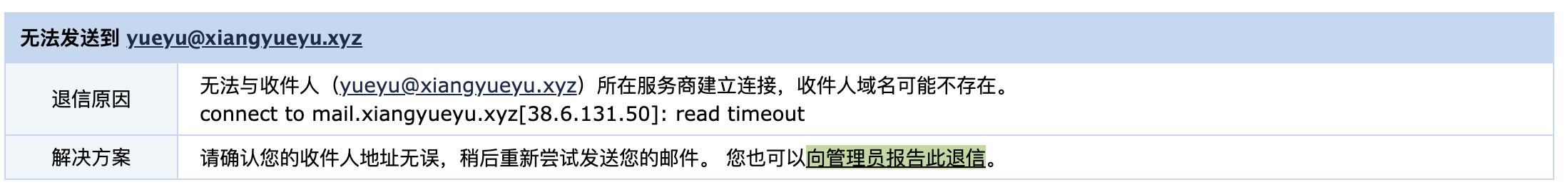 用qq邮箱发件被退信