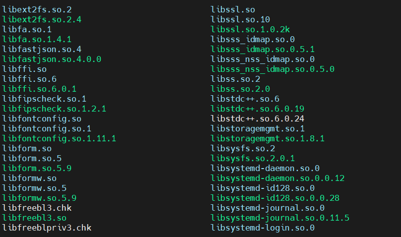 /usr/lib64下的文件