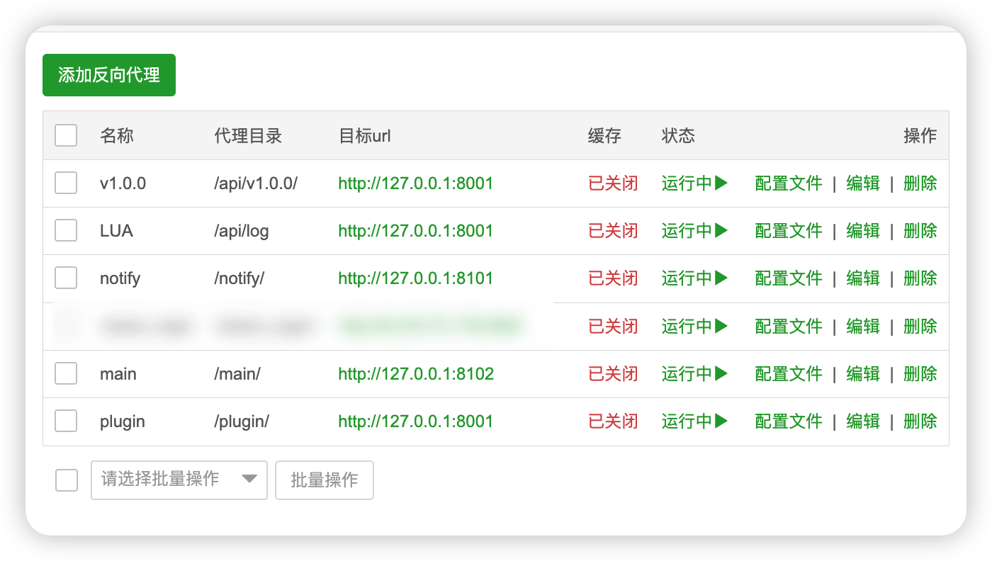 设置网站的反向代理