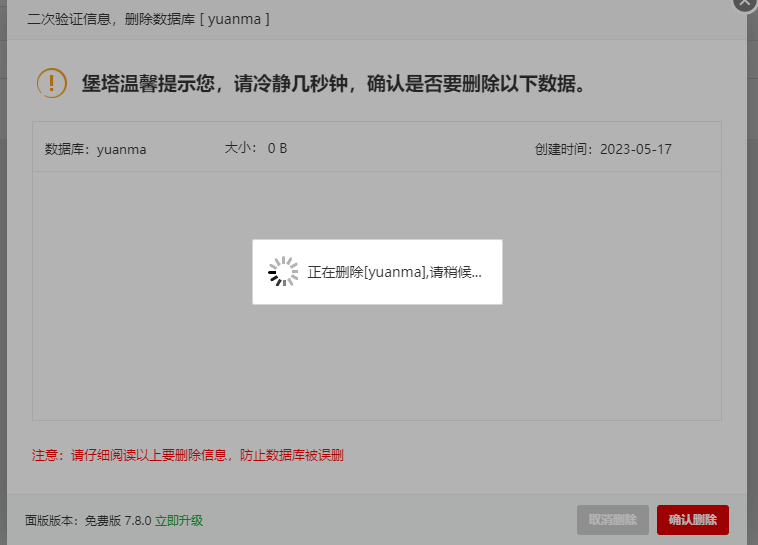 数据库无法删除.png