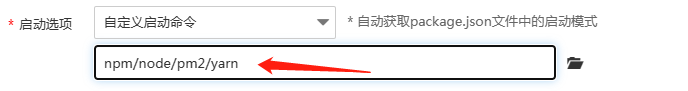 填写这个命令，然后就不能启动了
