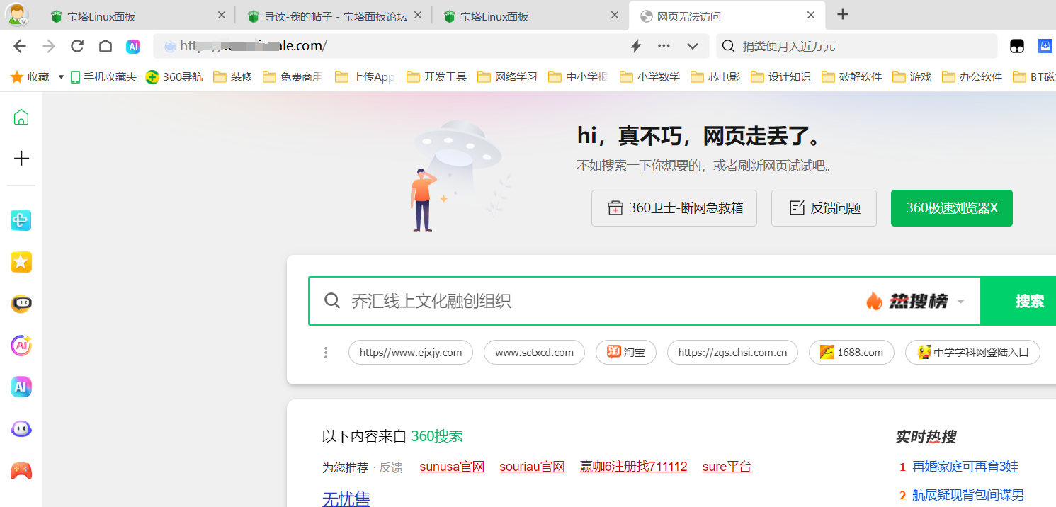 在360浏览器的显示状态