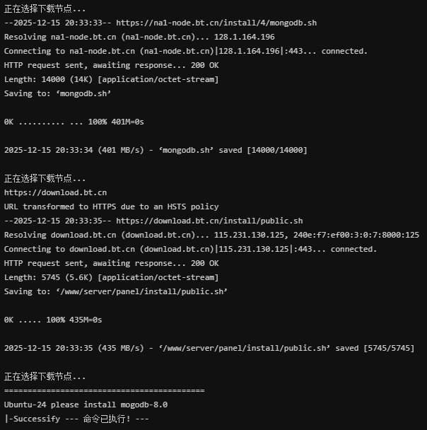 第一次安装失败