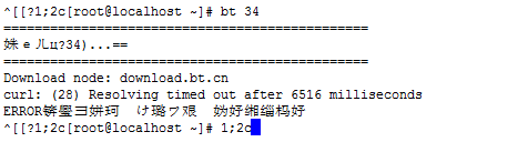 运行 bt 34后的效果截图